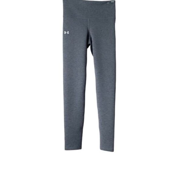 Under Armour Leggings Short Gray High Rise Compression ColdGear Warm Light XS - Picture 1 of 8